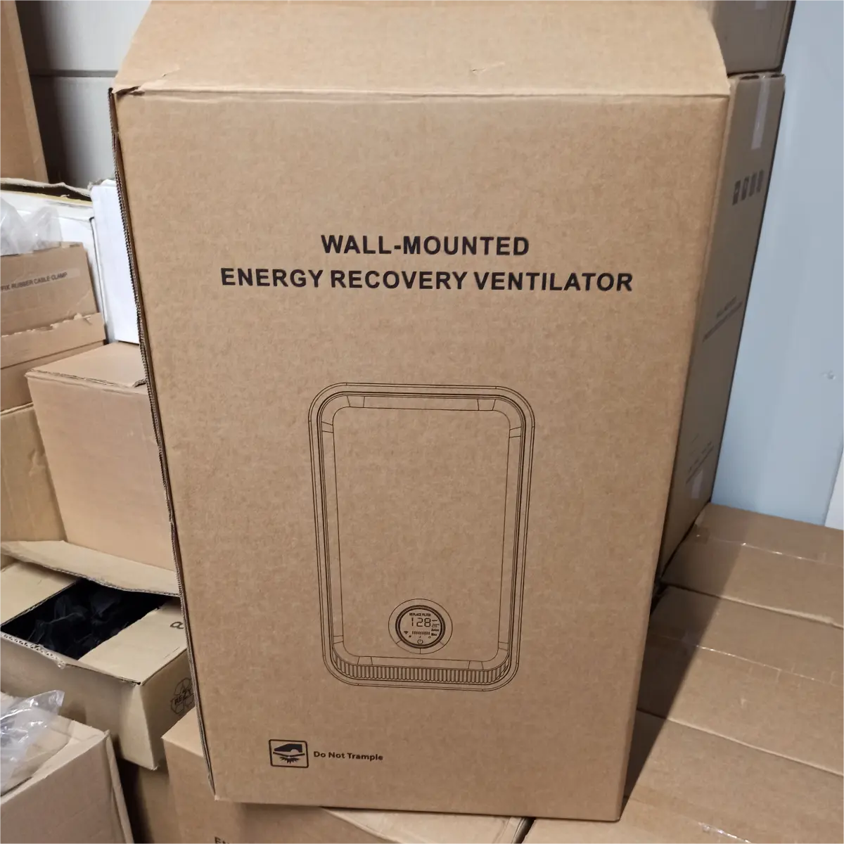 WTW wandunit doos met HEPA-filter en vochtsensor voor energiezuinige ventilatie